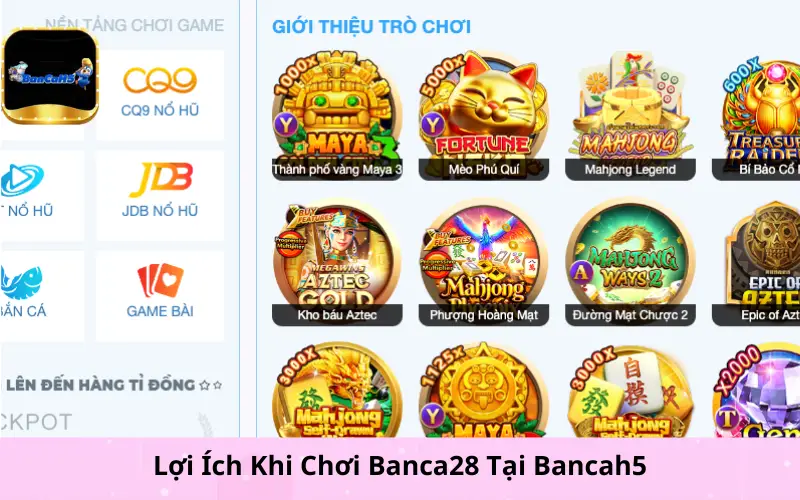 Lợi Ích Khi Chơi Banca28 Tại Bancah5